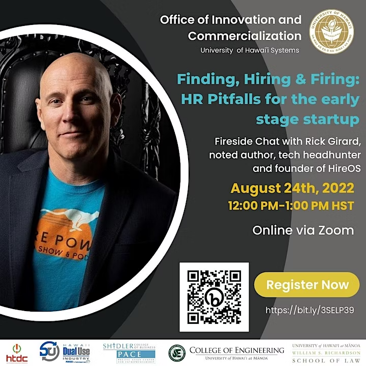 FIRESIDE CHAT FINDING, HIRING + FIRING HR | pitfalls of early-stage startups